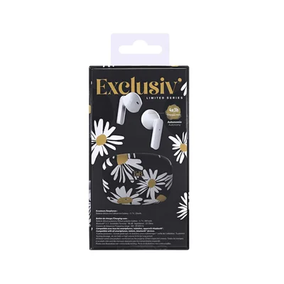 Слушалки TNB Xclusiv Daisy, безжични, със зареждащ кейс