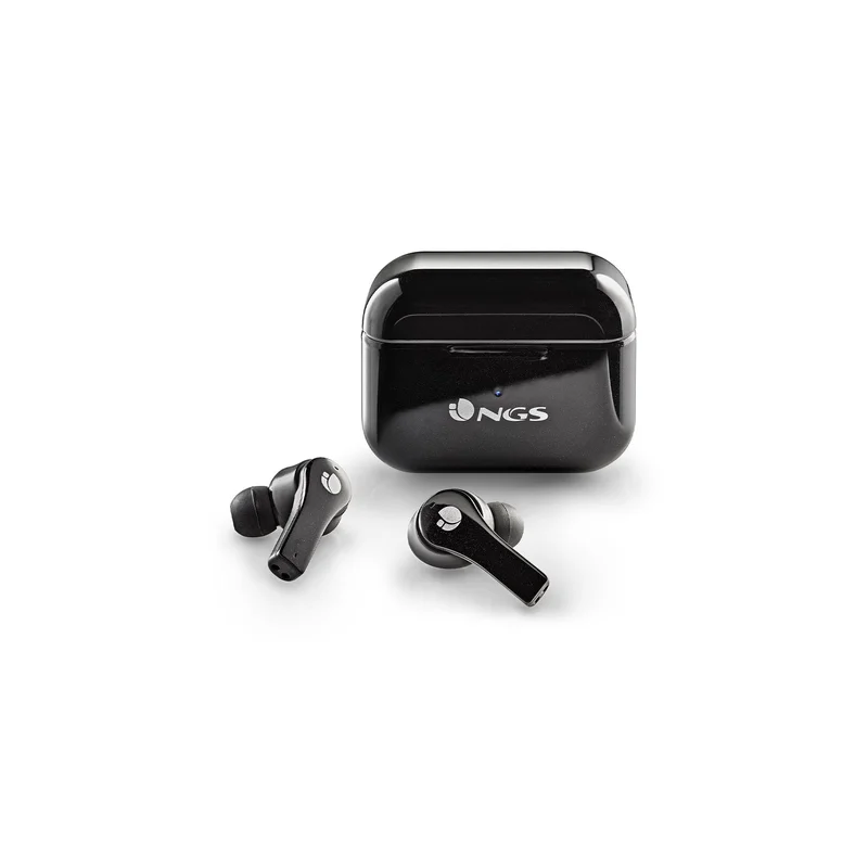 Слушалки NGS Artica Bloom, с Bluetooth, със зареждащ кейс, USB Type-C, черни
