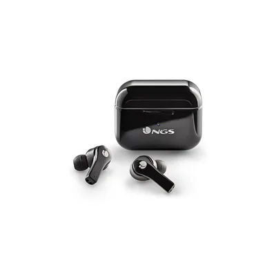 Слушалки NGS Artica Bloom, с Bluetooth, със зареждащ кейс, USB Type-C, черни