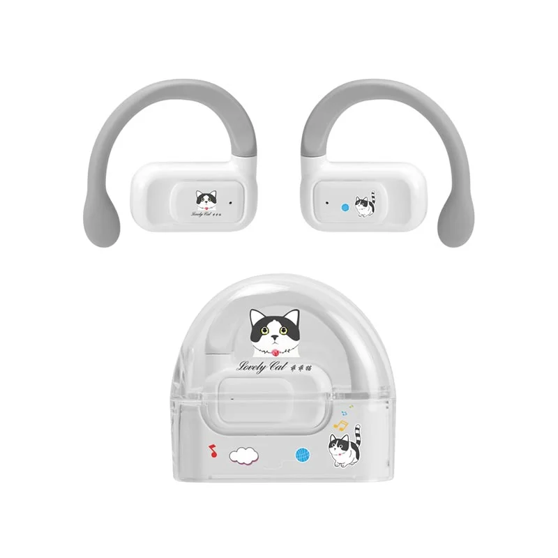 Слушалки Wesdar TWS1003, безжични, детски, с Bluetooth, 117 dB, бели