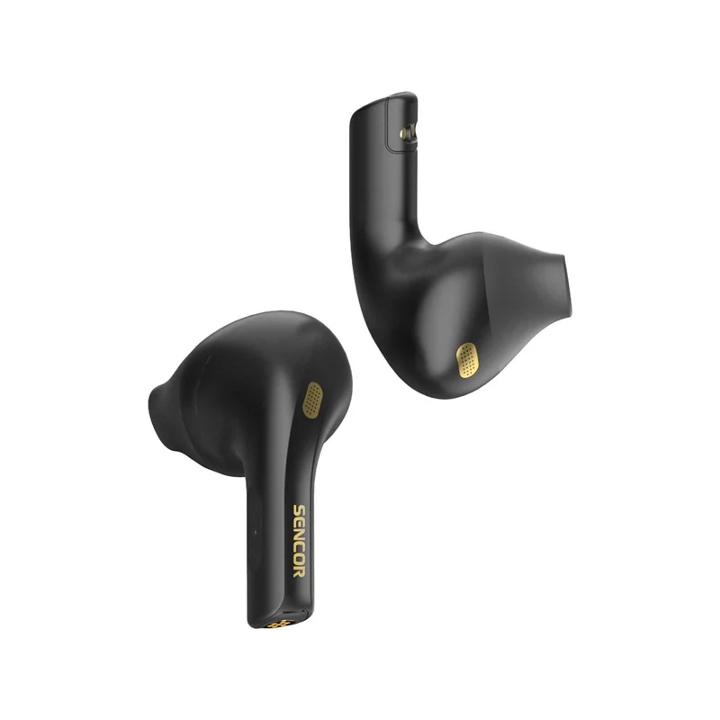 Слушалки Sencor SEP 560 BK, безжични, с Bluetooth, със зареждащ кейс, 102 dB, черни