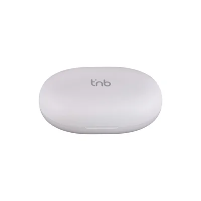 Слушалки TNB Energy Free, безжични, със зареждащ кейс, USB Type-C, 90 dB, бели