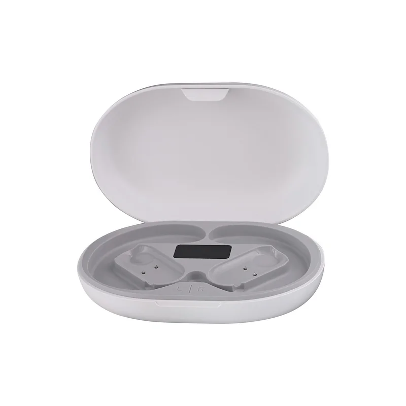 Слушалки TNB Energy Free, безжични, със зареждащ кейс, USB Type-C, 90 dB, бели