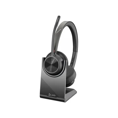 Слушалки HP Poly Voyager 4320 UC, Bluetooth, USB Type-A, със стойка за зареждане, 1.5 m