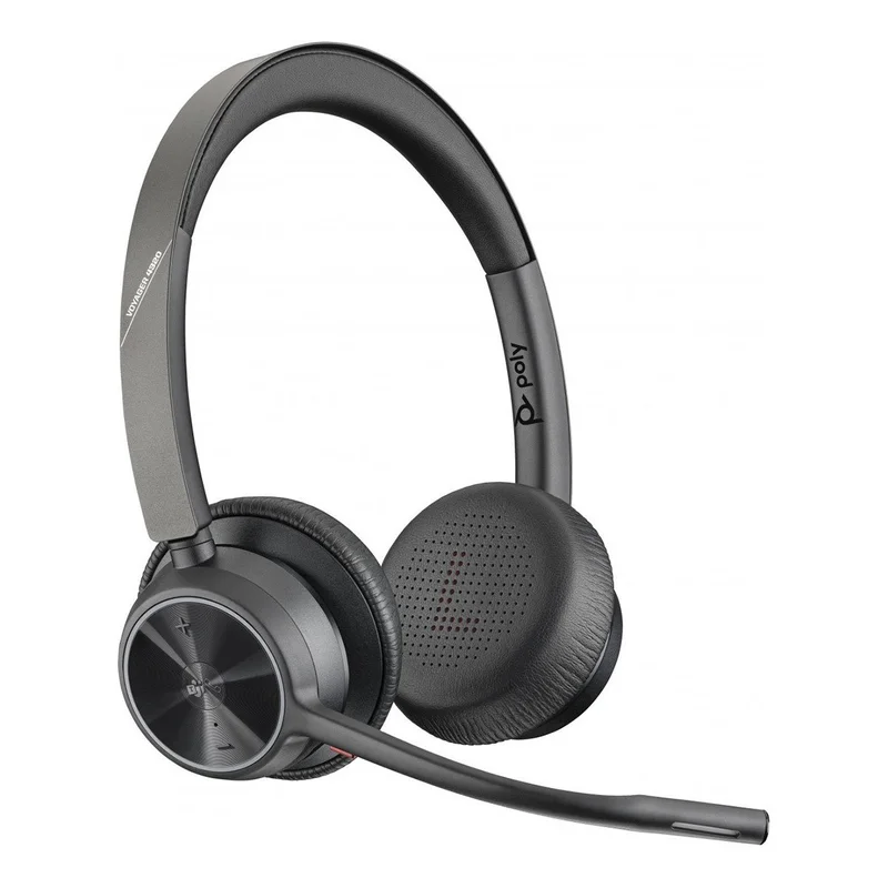Слушалки HP Poly Voyager 4320-M, USB Type-A, Bluetooth, със стойка за зареждане