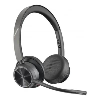 Слушалки HP Poly Voyager 4320-M, USB Type-A, Bluetooth, със стойка за зареждане