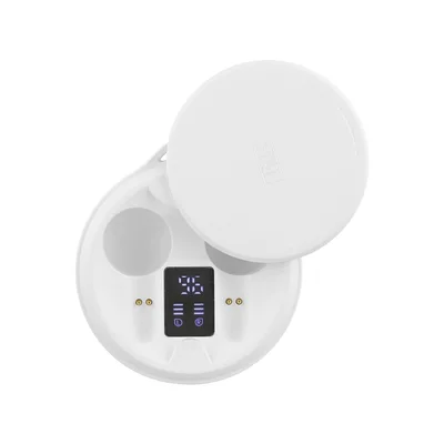 Слушалки TNB Shiny 2, безжични, с Bluetooth, USB Type-C, 95 dB, бели