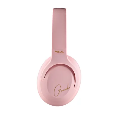 Слушалки NGS Artica Greed, с Bluetooth, USB Type-C, 105 dB, розови