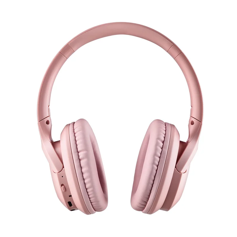 Слушалки NGS Artica Greed, с Bluetooth, USB Type-C, 105 dB, розови