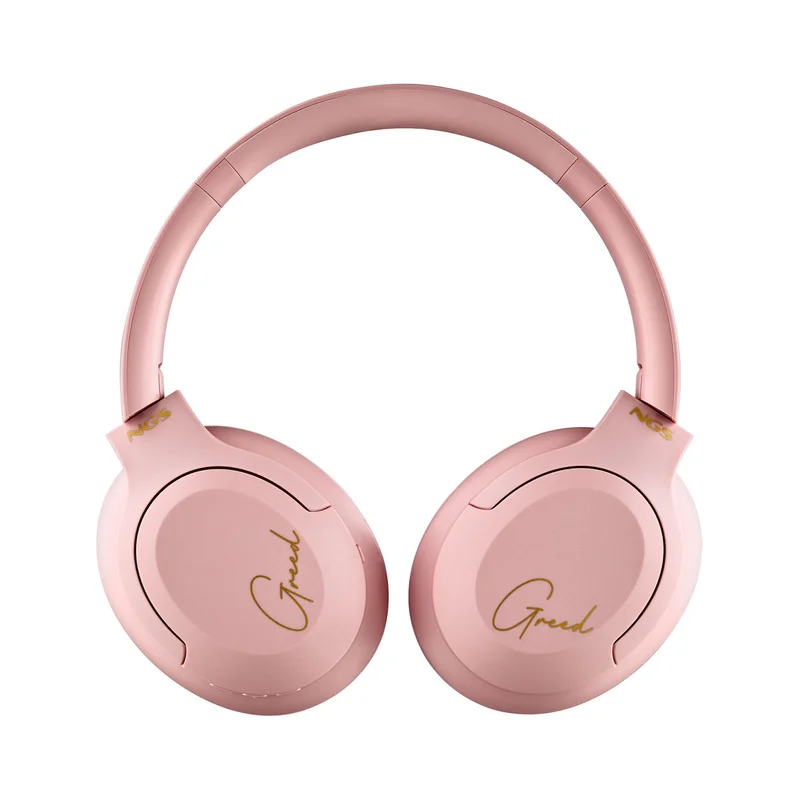 Слушалки NGS Artica Greed, с Bluetooth, USB Type-C, 105 dB, розови