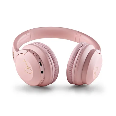 Слушалки NGS Artica Greed, с Bluetooth, USB Type-C, 105 dB, розови