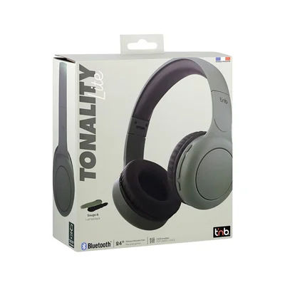 Слушалки TNB Tonality, безжични, USB Type-C, 105 dB, зелени