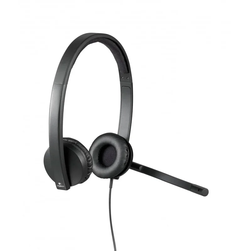 Слушалки Logitech H570E, с кабел, черни, USB, 94 dB, 1.9 m кабел