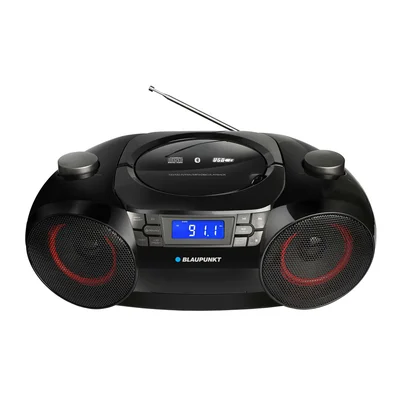 Радио касетофон Blaupunkt BB30BT, с Bluetooth, FM радио, CD/MP3/USB/AUX, черен