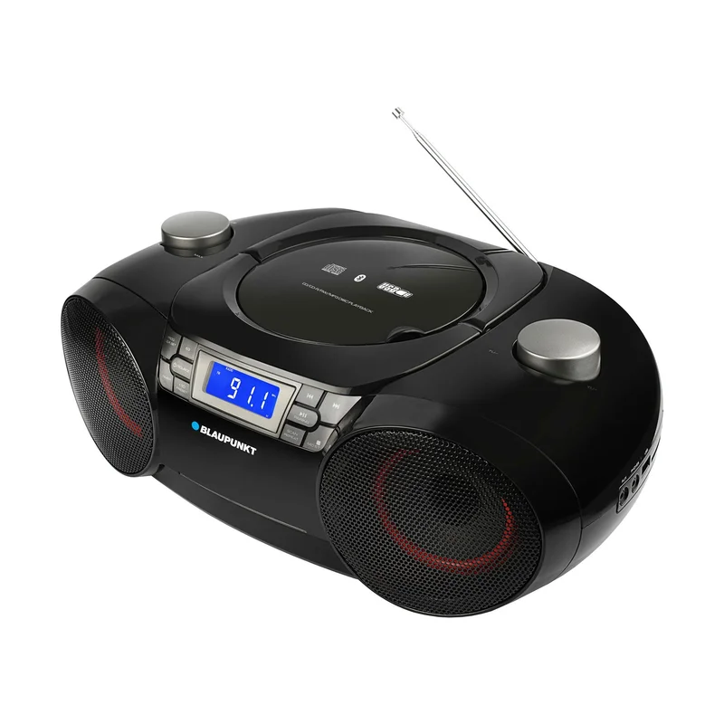 Радио касетофон Blaupunkt BB30BT, с Bluetooth, FM радио, CD/MP3/USB/AUX, черен