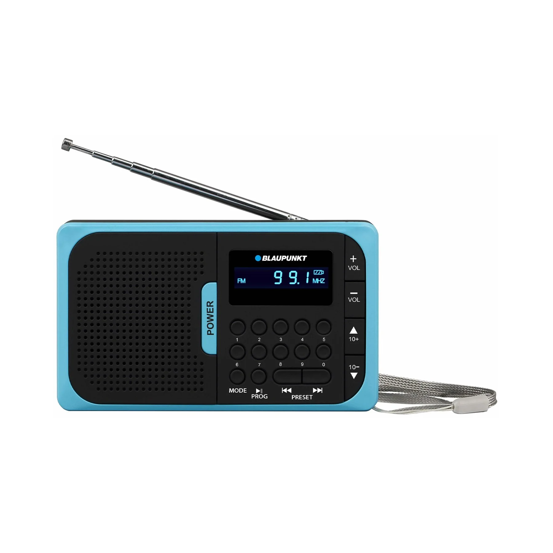 Радио Blaupunkt PR5BL, портативно, USB, MicroSD, 1 W