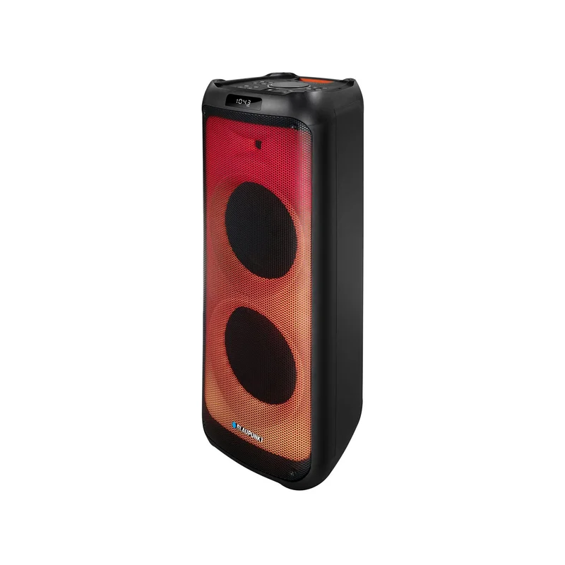 Тонколона Blaupunkt PB12DB, FM радио, USB/SD/AUX, 1600 W, с 2 бежични микрофона