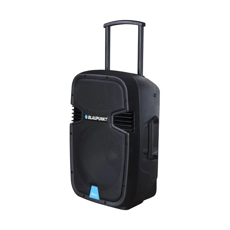 Тонколона Blaupunkt PA12, караоке, с Bluetooth, FM радио, USB/SD/AUX, 650 W, с 1 кабелен микрофон, черна