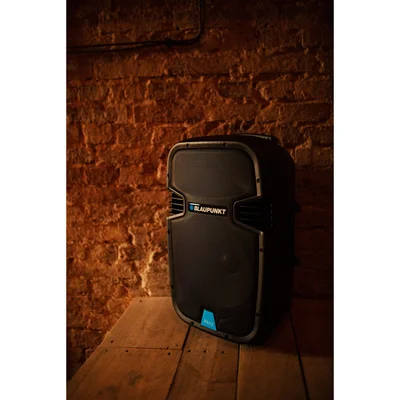 Тонколона Blaupunkt PA12, караоке, с Bluetooth, FM радио, USB/SD/AUX, 650 W, с 1 кабелен микрофон, черна