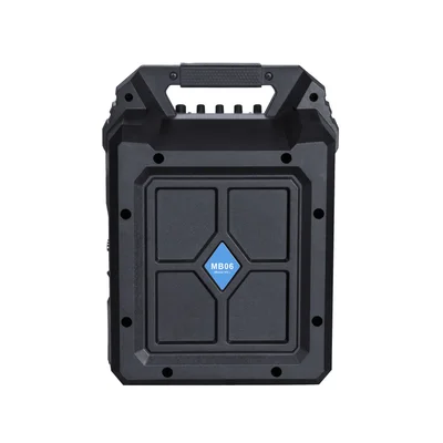 Тонколона Blaupunkt MB06, караоке, с Bluetooth, FM радио, USB/SD/AUX, 500 W, с 1 кабелен микрофон, черна