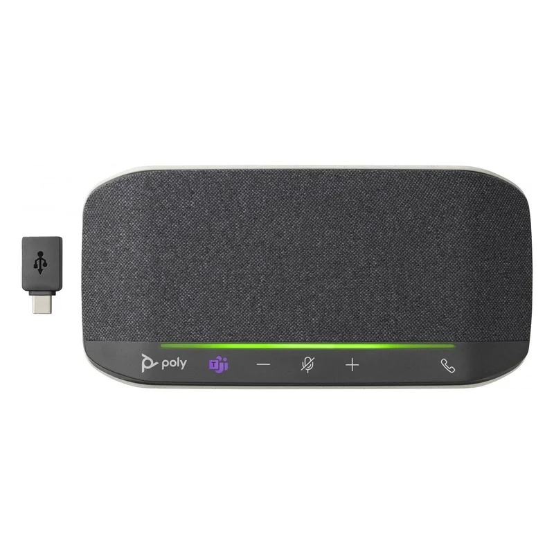 Високоговорител HP Poly Sync 10-M, USB Type-C/Type-A адаптер, черен