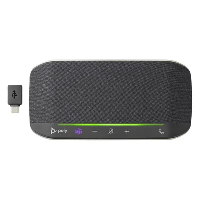 Високоговорител HP Poly Sync 10-M, USB Type-C/Type-A адаптер, черен