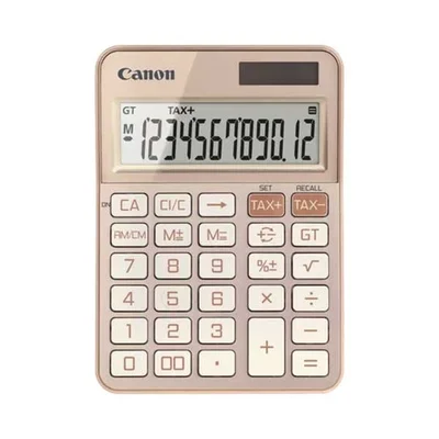 Настолен калкулатор Canon KS-125KB, 12-разряден, розово злато