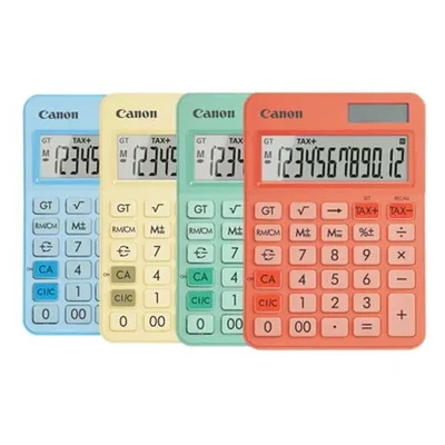 Настолен калкулатор Canon LS-125KB, 12-разряден, жълт