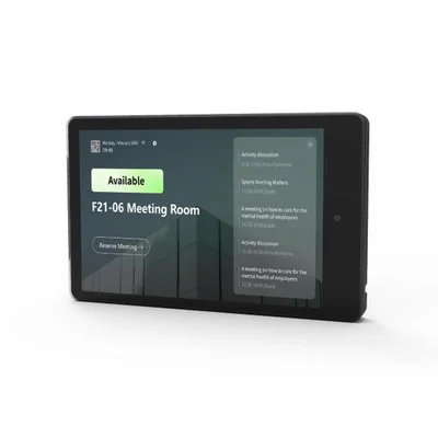 Дисплей за резервация на зала Hikvision DS-D5F10CB/BH, 10.1'', Android, 11, Cortex-A55, предна камера 2 MP