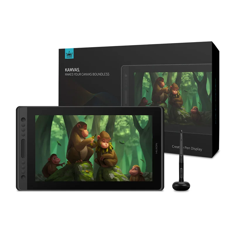 Графичен таблет Huion Kamvas Pro 16, 15.6'', черно-сребрист