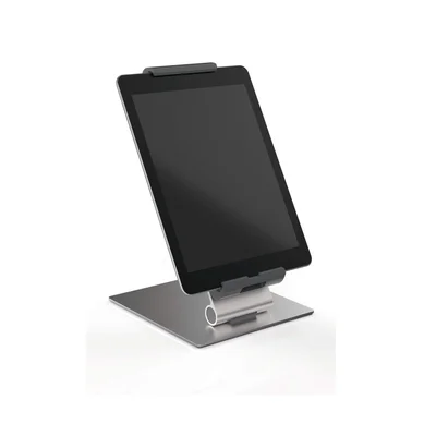 Поставка за таблет Durable Table, за маса или бюро, минимален диaгонал 7 инча, максимално тегло 1 kg, сребриста