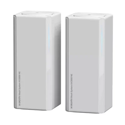 Система Xiaomi Mesh AX3000 NE, Wi-Fi 6, 2 броя, бяла