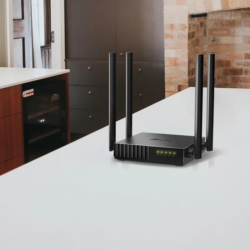 Рутер TP-Link Archer C54, AC1200, безжичен, 802.11, 4 Ethernet порта, черен