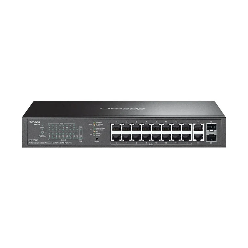Комутатор Tp-Link ES220GP, 20 порта, Poe, 1000 Mbps