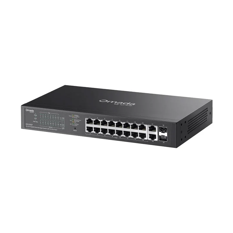 Комутатор Tp-Link ES220GP, 20 порта, Poe, 1000 Mbps