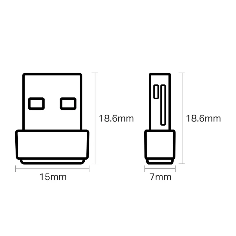 Безжичен адаптер TP-Link Archer T2U Nano, AC600, Wi-Fi, USB Type-A, 433 Mbps