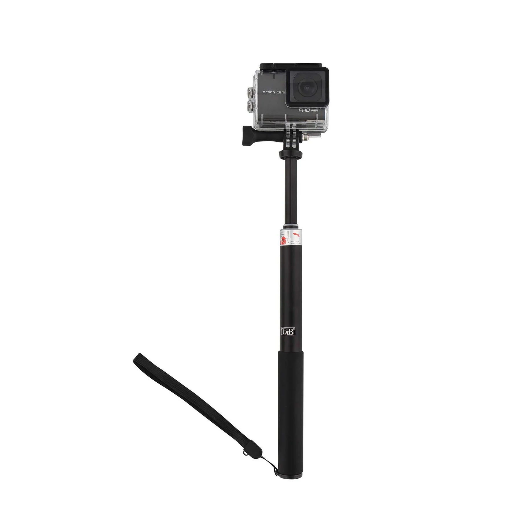 Монопод TNB - стик, с адаптер за Go Pro камера, черен