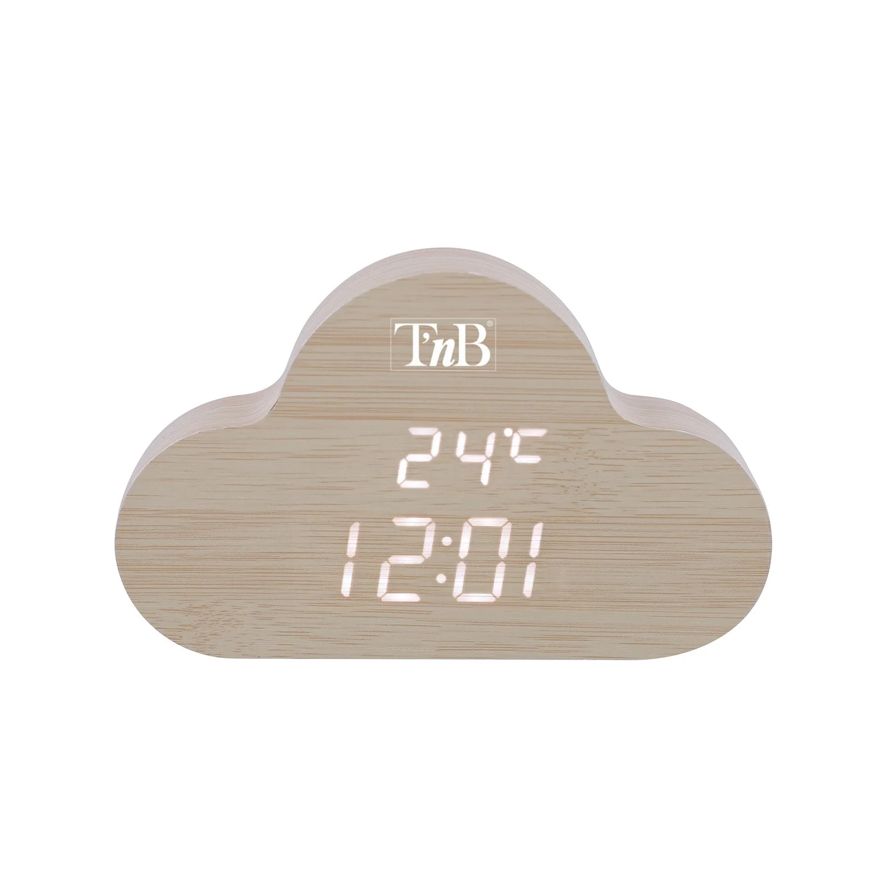 Часовник TNB Joy Cloudy, електронен, LED