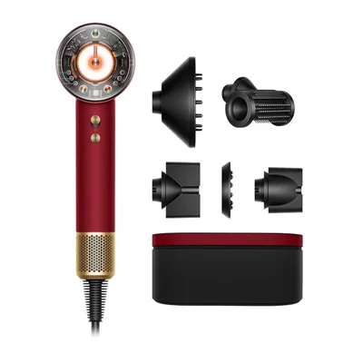 Сешоар Dyson HD16 Supersonic Nural T1/T2, червено кадифе