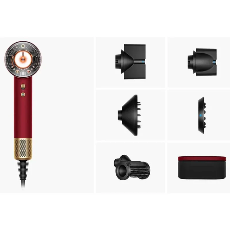 Сешоар Dyson HD16 Supersonic Nural T1/T2, червено кадифе