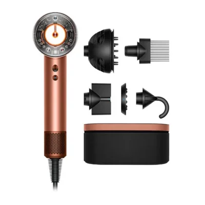 Сешоар Dyson HD16 Supersonic Nural T3/T4, сребристо-розов