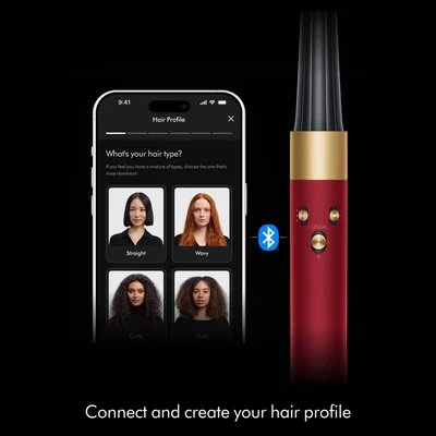 Маша за коса Dyson HS08 T1/T2, мултифункционална, червено-златиста
