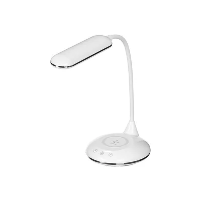 Настолна лампа Giftdecor Flexo, LED, USB зареждане, бяла