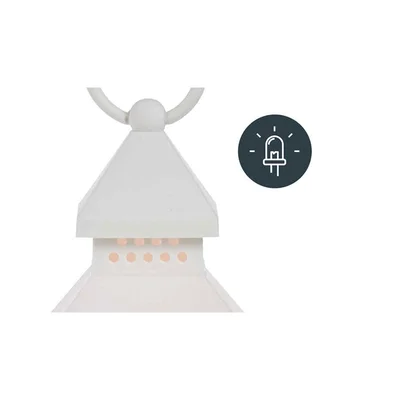 Фенер Giftdecor, малък, пластмасов, LED, асорти