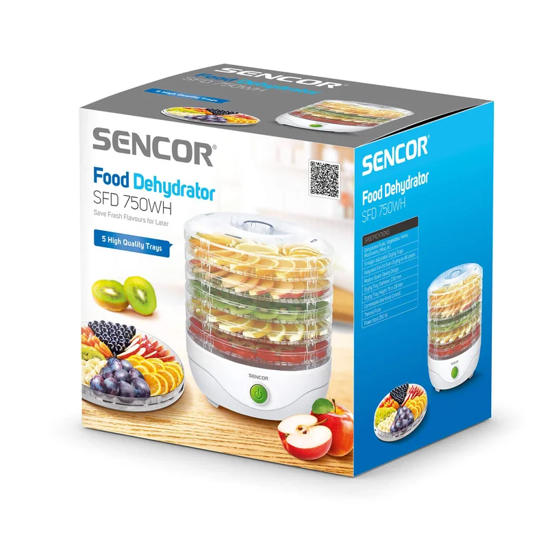 Уред за сушене на плодове Sencor SFD 750WH, 250 W