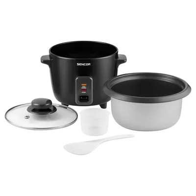 Уред за варене на ориз Sencor SRM 0601BK, 0.6 L, 300 W