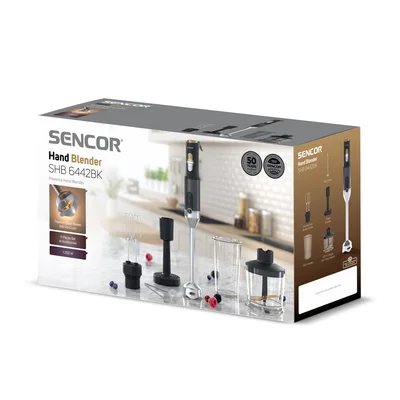 Пасатор Sencor SHB 6442BK, с 4 приставки, 1200 W