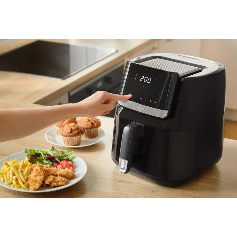 Уред за здравословно готвене Sencor SFR 6550BK, 6.5 L 1600 W