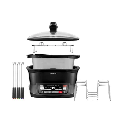 Фритюрник Sencor SFR 9300BK, мултифункционален, 4.8 L, 1800 W