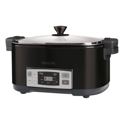 Уред за бавно готвене Sencor SPR 5508BK, 1350 W
